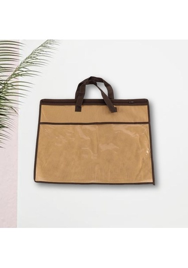 Pazly Yerden Yastık Tote Suntek Saklama Kahve Fermuarlı Çantası Çanta Bq Diğer