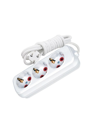 Üçlü Topraklı Grup Priz 2mt Tunç T-2