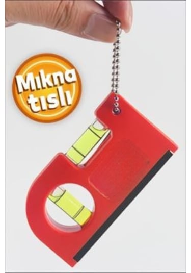 Boss Manyetik Mıknatıslı Cep Su Terazisi Kutusuz Sarı Renkli