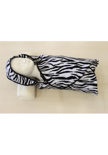 Zebra Desenli Yeni Doğan %100 Pamuklu Bebek Kundakğı Çok Renkli