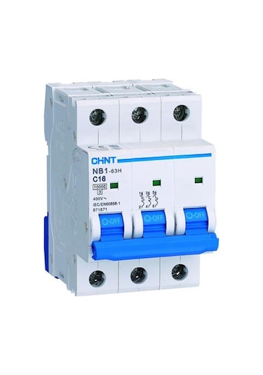 Chint Nb1-c63 ,c-63a/6ka,3-kutup, Ray Sigorta