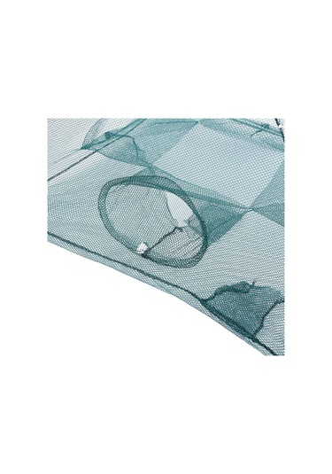 Aubyhe Otomatik Nilon Balık Av Ağı - 4 Delikli, 66x66cm, Avcılar İçin Yardımcı Araç