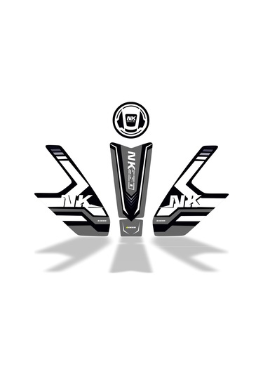 250 Nk 2023 Uyumlu Deeb Model X Tank Pad Set Siyah Beyaz