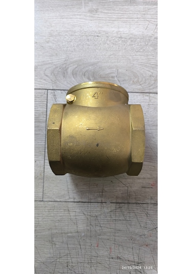 4'' Sarı Pirinç Çalpara Çekvalf Temiz Su