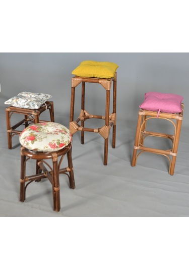 Bambu Kestane Yüksek Tabure 75X31