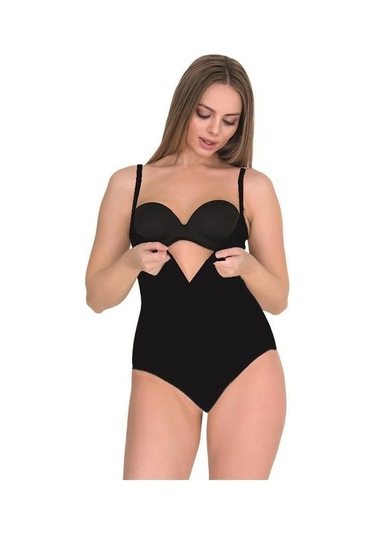 Form Time Bayan Agraflı Askılı Göğüs Altı Slip Body Korse 9105 001