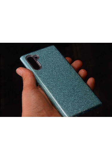 Samsung Galaxy Uyumlu Note 10 Kılıf Zore Shining Silikon-Gold