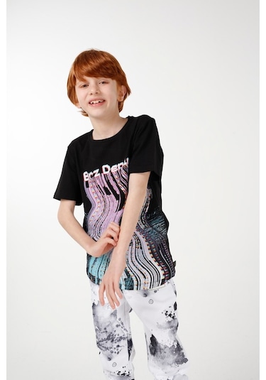 Brz Kids Baskılı Erkek Çocuk T-Shirt Çok Renkli (537316601) Çok Renkli