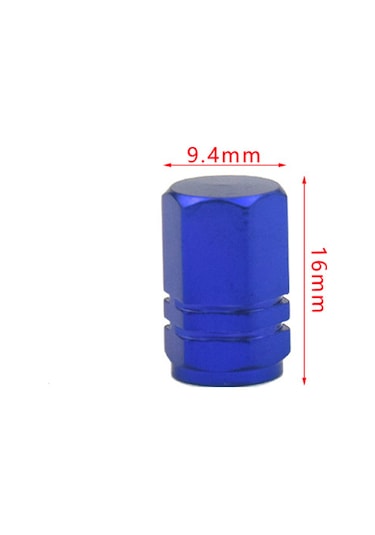 Maiyame Mavi Alüminyum Araba Lastik Valf Kapağı, Suv Bisiklet Uyumlu, Toz Ve Korozyon Koruyucu, Hava Sızıntısı Önleyici, Kolay Kurulum