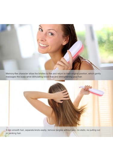 Moveevo Saç Tarağı Anti-statik Saç Fırçası Saç Derisi Masaj Tarağı Saç Açıcı Saç Fırçası Salon Saç Fırçası