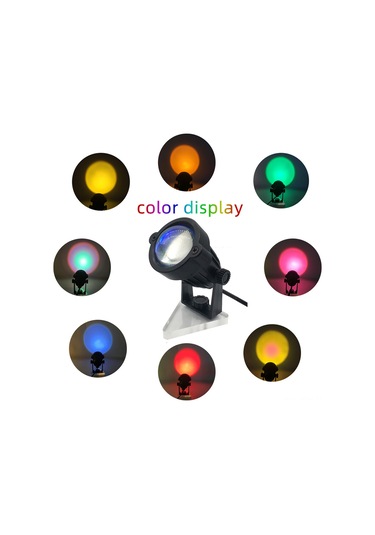 Qingmipy Usb Güneş Batımı Projeksiyon Lambası - 8 Renk Seçenekli Dekoratif Aydınlatma