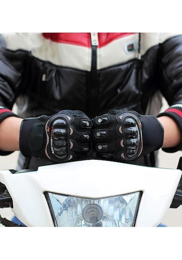 Tam Korumalı Rüzgar Geçirmez Dokunmatik Bisiklet Motorsiklet Eldiveni