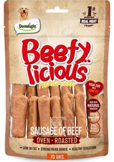 Dentalight Beefy Sausage Sığır Etli Köpek Ödül Sucuğu 70 Gr