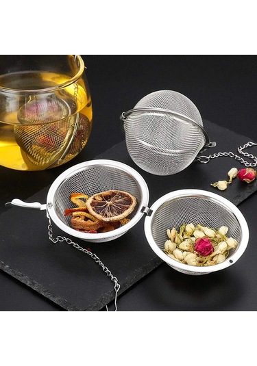 Paslanmaz Çelik Çay Demlik Küre Kilitleme Çay Topu Çok Renkli