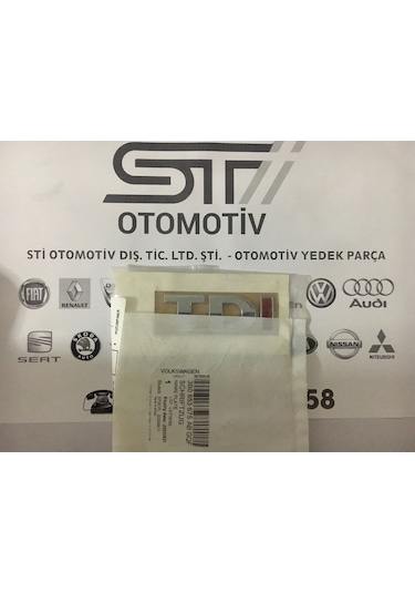 Vw 3b0853675abgqf Tdı Yazı Tek Kırmızı