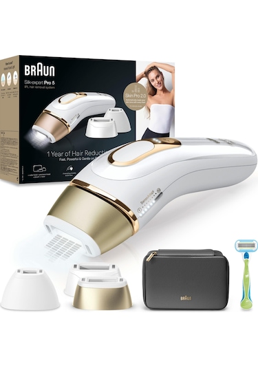 Braun PL5242 IPL Silk·Expert Pro 5, Evde Tüy Alma, Çanta, Venus Tıraş Makinesi, 3 Başlık ile