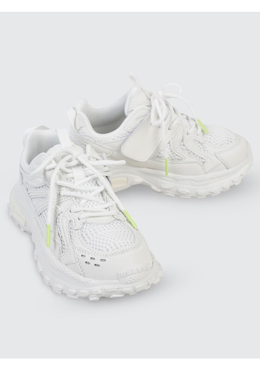 Civil Sport Kız Çocuk Spor Ayakkabı 31-35 Numara Beyaz Beyaz