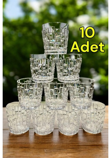 Kırılmaz Viski Bardağı 200 Ml Kokteyl Kadehi Polikarbon Özel Üretim 10 Adet Şeffaf
