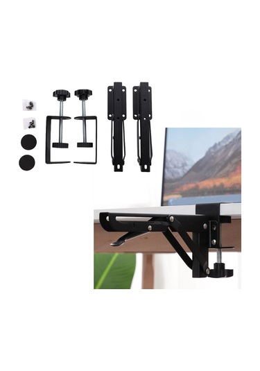 Homyl Klavye Tepsisi Kelepçesi Montajı, 0,5-9,5cm Ayarlanabilir