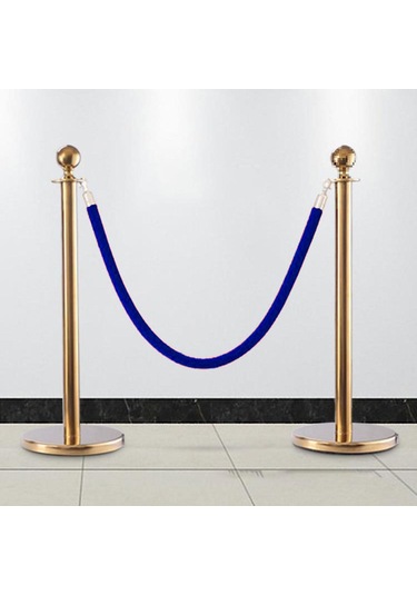 Suntek 59 Inç Kalabalık Kontrol Bariyer Halatı Şık, Kuyruk Gümüş Snap Hook