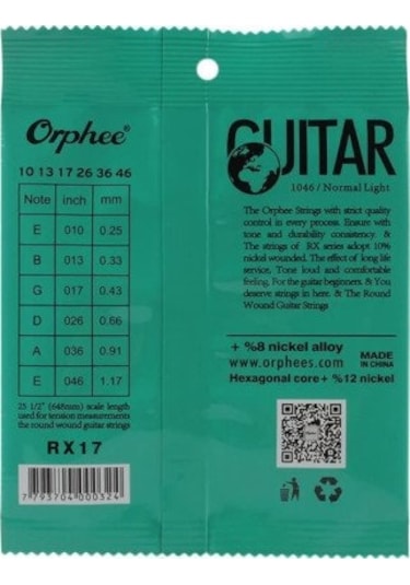 Orphee Rx17 Elektro Gitar Teli 10-46