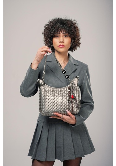 Ççs Kadın 17802 Omuz Çantası Bronz