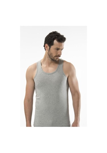 Cacharel 1302 Spor Erkek Atlet - Gri Melanj
