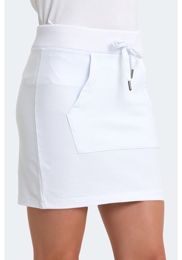 Slazenger Vıggo 2 Li Set Kadın Şort Beyaz - Haki