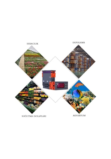 STC-1000T 12v-72v 10A Özel Üretim Dijital Termostat+Yedek Prob