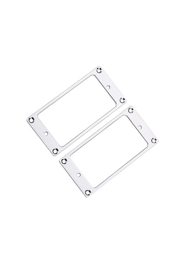 Hfambition Elektro Gitar Tespit Edici Taşıyıcı, Metal Konstruksiyon, 2 Adet, 2x2 Düz Çerçeve, Gümüş Renk, Dıy Parça