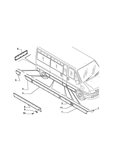 YAN SÜRGÜLÜ VE YAN SAC BANDI 01--06 DUCATO BOXER JUMPER 735306281