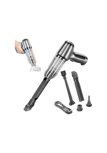 St-6645 Pro 95000pa Portatif Ev Ve Araç Şarjlı El Süpürgesi