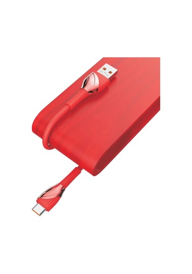 Ldnıo LS662C Type-C Şarj Data Kablosu Kırmızı 2 M