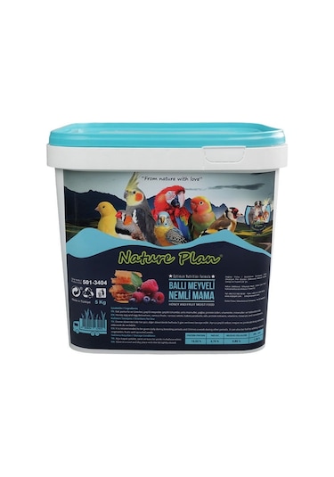 Nature Plan Ballı Meyveli Nemli Kuş Maması 5 Kg