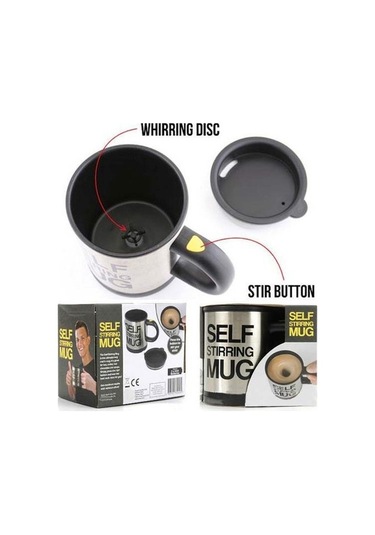 Karıştırıcı Özellikli Mikser Kupa Bardak Self Stirring Mug 5224 Çok Renkli