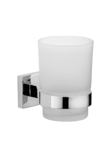 Yapışkanlı Banyo Diş Fırçalık Krom