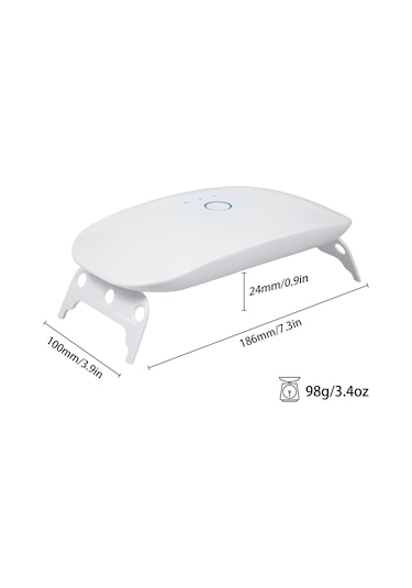 Gajeena 18 Led'li Uv Cihazı: Reçine Kürleme İçin 365+395nm Dalga Boyu, Katlanabilir Ayak, 60-150s Zamanlayıcı Ve Type-c Kablosu