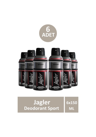 Jagler Deodorant Sport 150 Ml 6 Adet