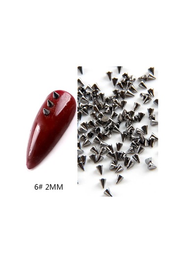 Tszs 1/2/3mm Sivri Metal Çiviler Altın Gümüş Siyah Çivi Sanat Charms Tiny Sopa Koni Çiviler Tırnak Parçaları Noktalar Zanaat Dıy Dekorasyon Ordu Yeşil