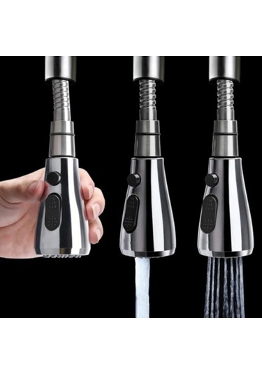 Karizma Lüx Endüstriyel Spiralli Mutfak Evye Bataryası El Duşu 3f