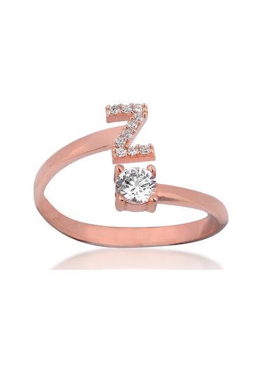Zirkon Taşlı Pırlanta Montür Rose Altın Kaplama Z Harfli Gümüş Yüzük Jwlera.com Da Rose Kaplama Harf Gümüş Yüzük Trendlerini Yakından Takip Edin. Detaylı Bilgi İçin Hemen Tıkla Gümüş - Rose Gold