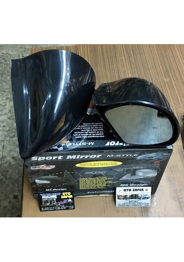 Carub Ayna Dış Z3 Model Mavi Camlı Siyah