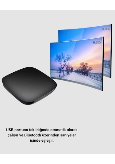 Android Auto Kablosuz Adaptör Bluetooth 5.0 Ve 5.8ghz Wifi Destekli