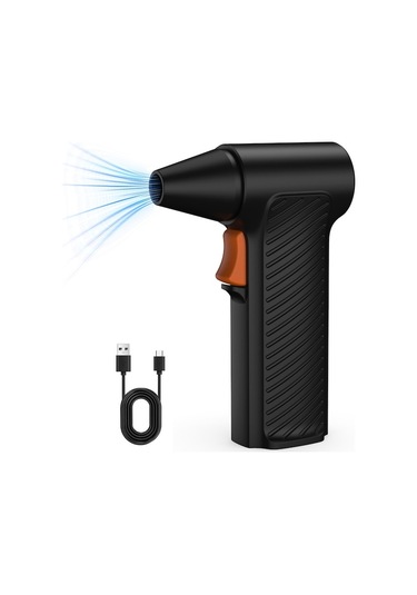 110000 Rpm Kablosuz Elektrikli Hava Üfleyici, Bilgisayar Ve Araç Temizliği İçin Pratik Çözüm Siyah Siyah Siyah