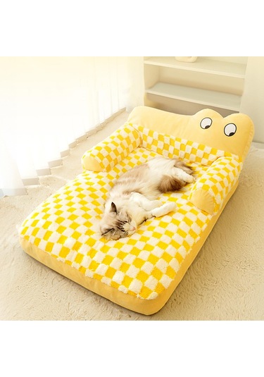 Suntek Aşınmaya Dayanıklı Yıkanabilir Pet Kedi Yatak Peluş