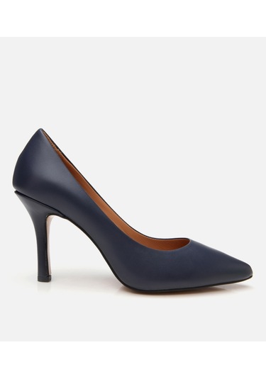 Hotiç Kadın Deri Lacivert Yüksek Topuklu Stiletto 01ayh304180a680 Lacivert-navy Lacivert