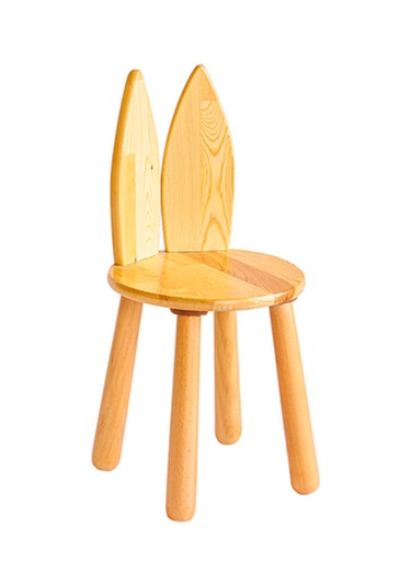 Woodnjoy Wood & Joy Doğal Ahşap Çocuk Sandalye Tilki Ahşap