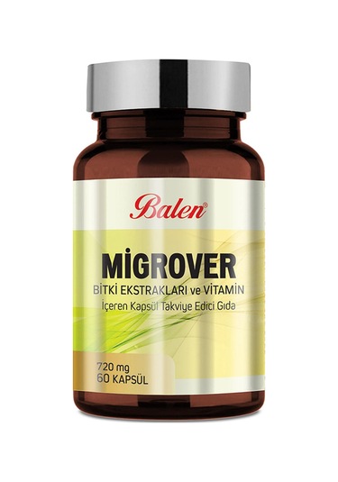 Balen Migrover Bitki Ekstraktları-Vitamin 60 Kapsül 3 Adet