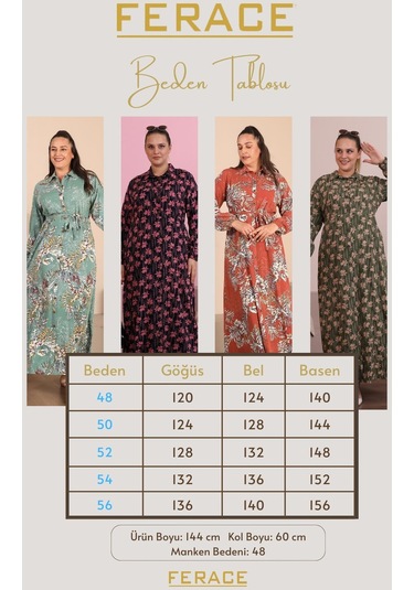 Kadin Buyuk Beden Yazlik Elbise Plus Tesettur Giyim Uzun Elbise 001