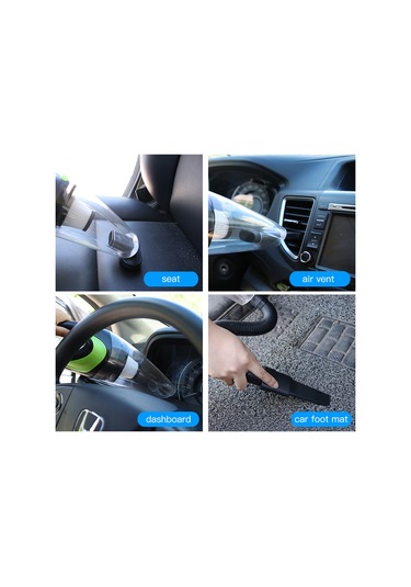 Springsun Araba Elektrikli Süpürgesi El Tipi Elektrikli Süpürge Kablosuz Usb Hızlı Şarj Taşınabilir Ev Araba Islak Kuru Temizleme